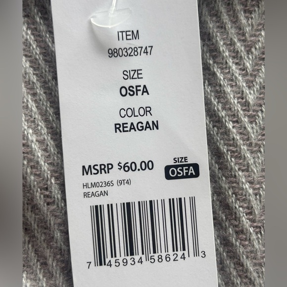 NWT WOOLRICH Reagan Plaid Fringe Hem Shaw Wrap, Wearable Blanket - Picture 3 of 6